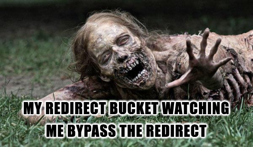 zombie waiting for traffic